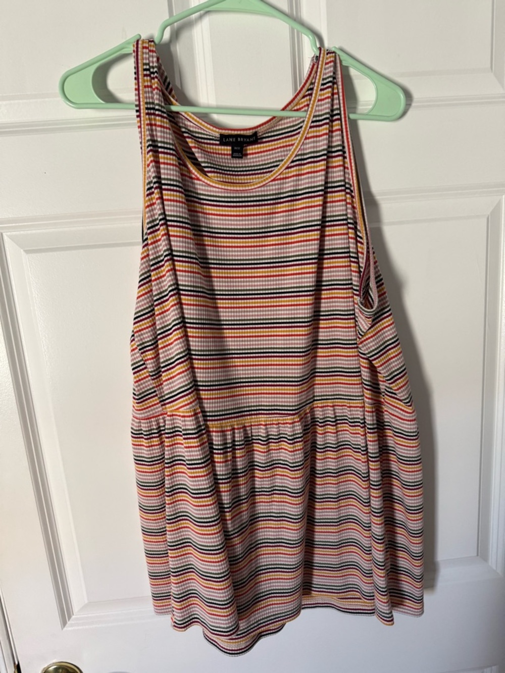 Lane Bryant Striped Tank Top in Multicolor